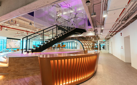 Prudential office in Singapore designed by interior designers from Space Matrix