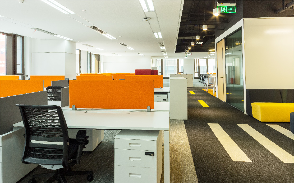 Corporate workplace design for SAP by Space Matrix