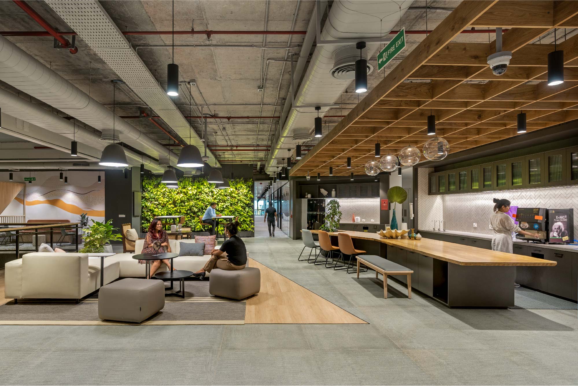 Legato modern office interior design with spaces for its employees to work and collaborate 