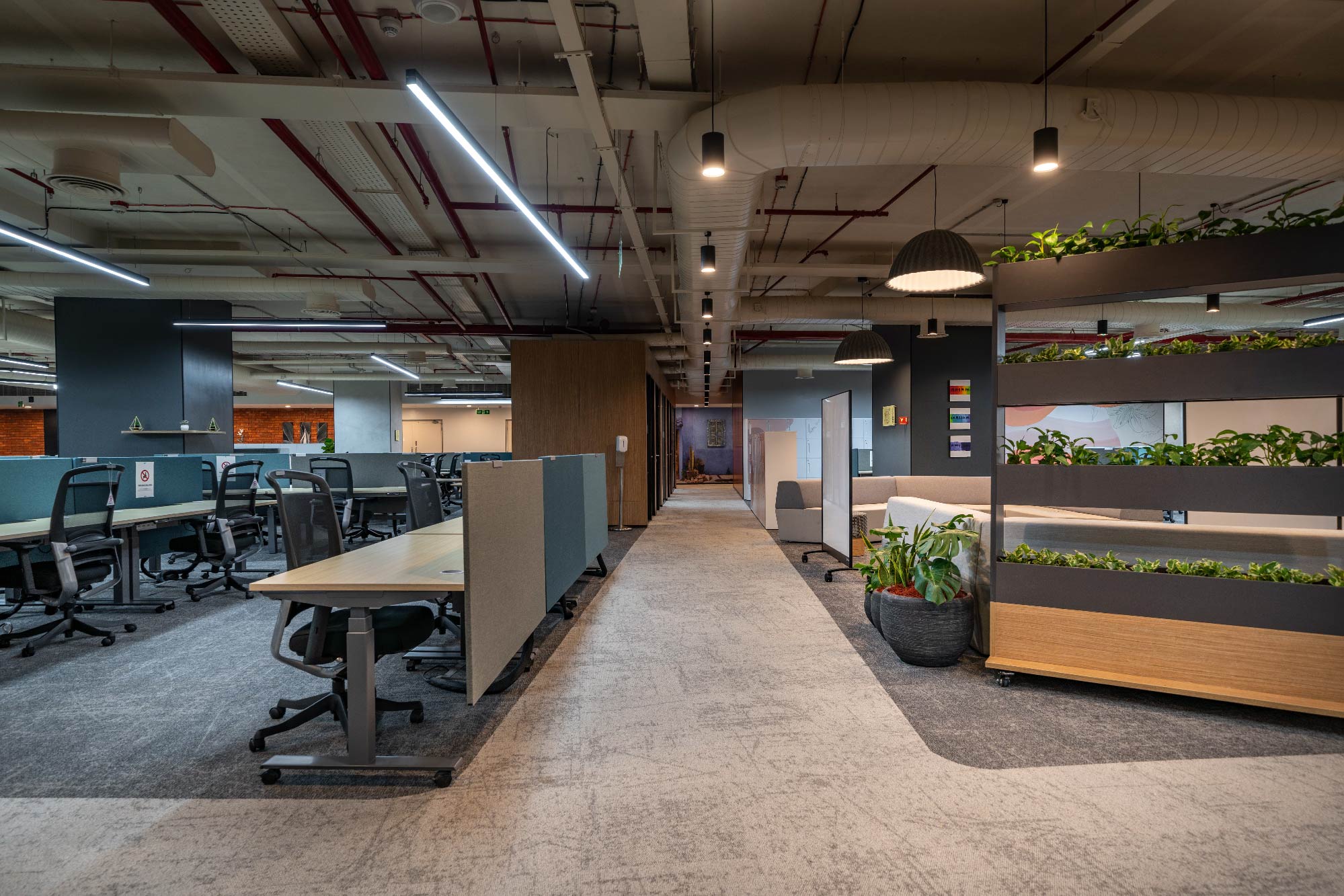 workplace design at Verizon, Hyderabad by Space Matrix