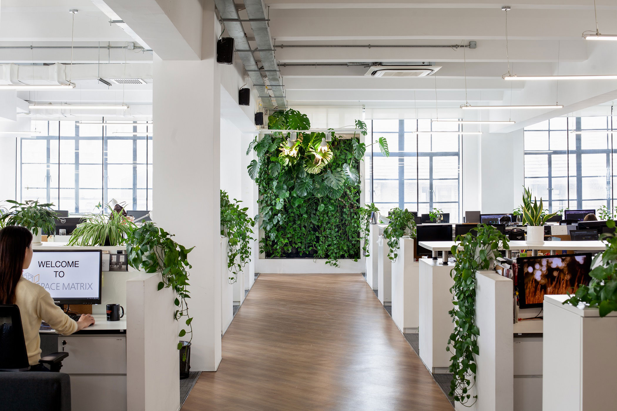 Environment Friendly Office Building Interior Design | Space Matrix