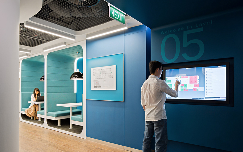 Workspace designs by Space Matrix