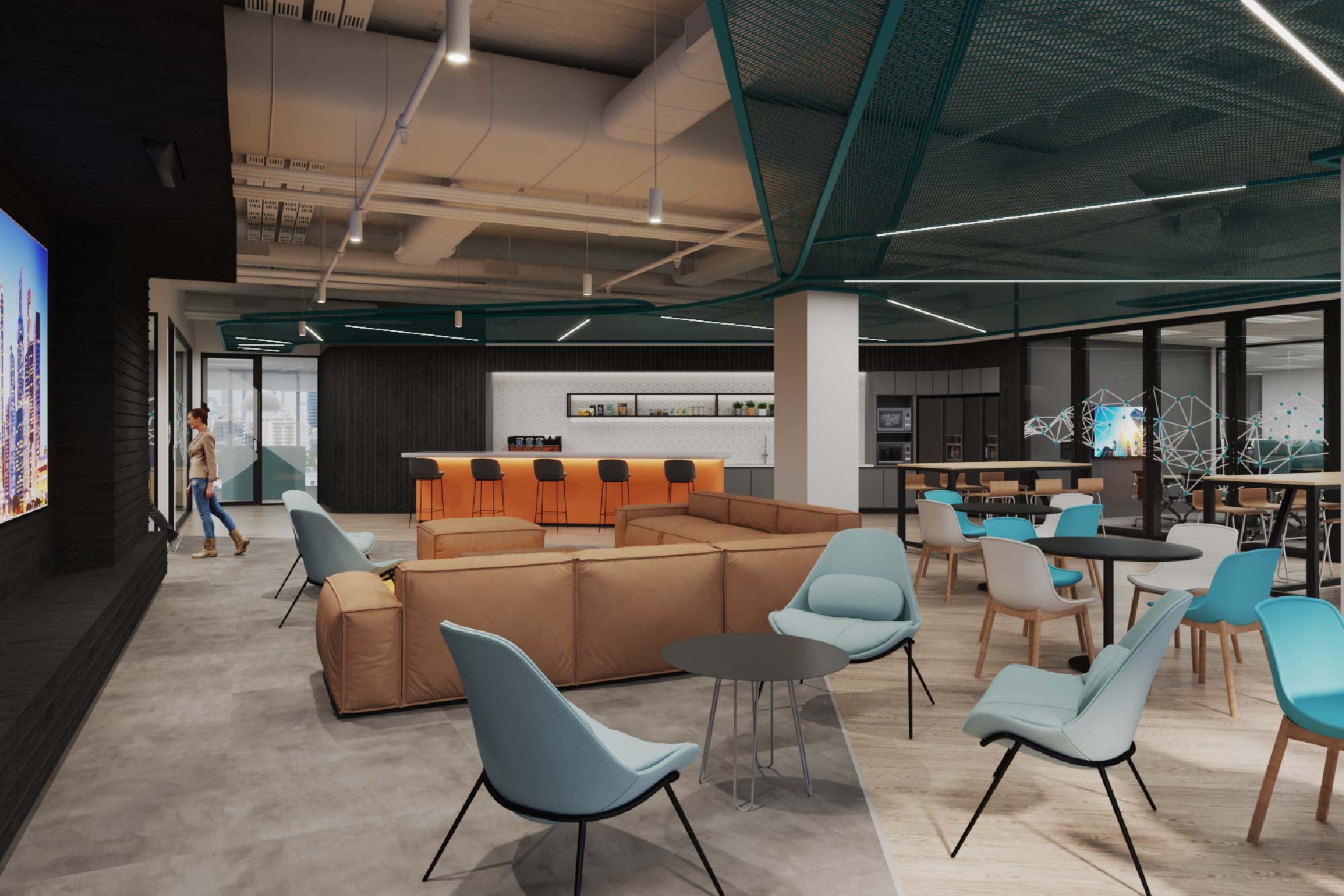 SCOR office in Singapore - workplace that supports their workstyle, fostering collaboration, and flexible design 