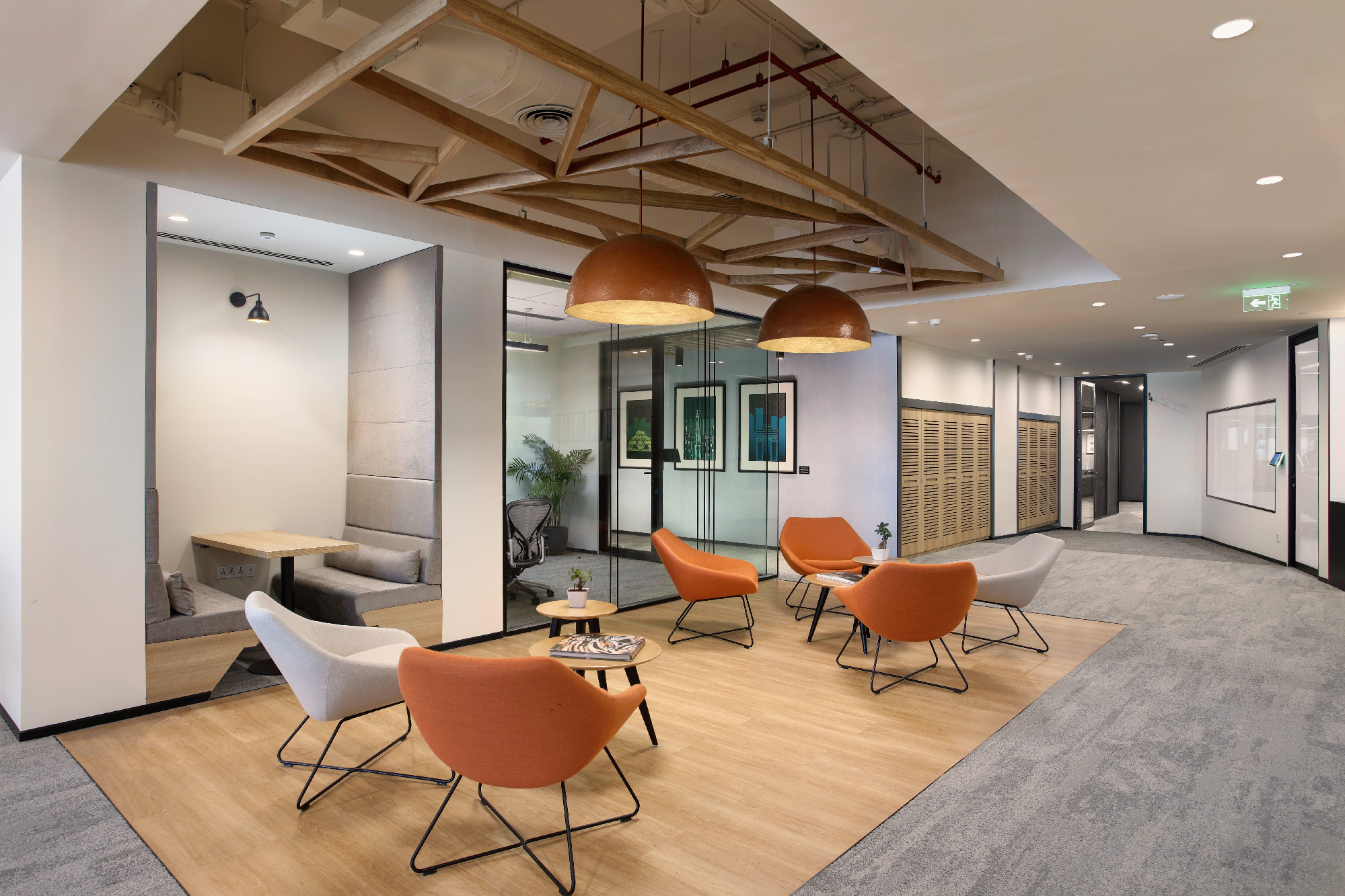 BCG Office - Circadian lighting enhances the workspace and supports employee well-being