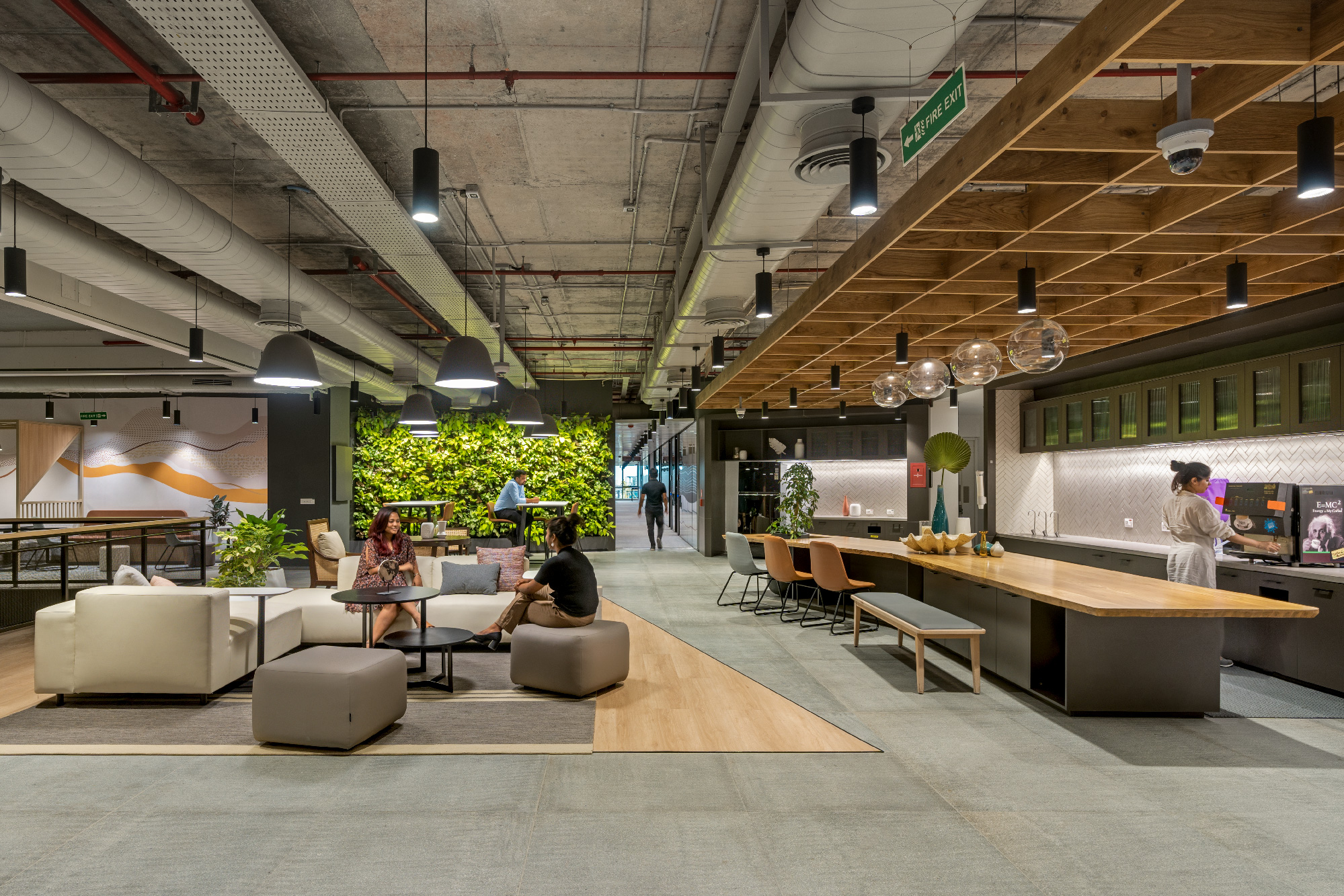 office in Bangalore designed by Space Matrix, featuring a flexible and employee-focused workspace.