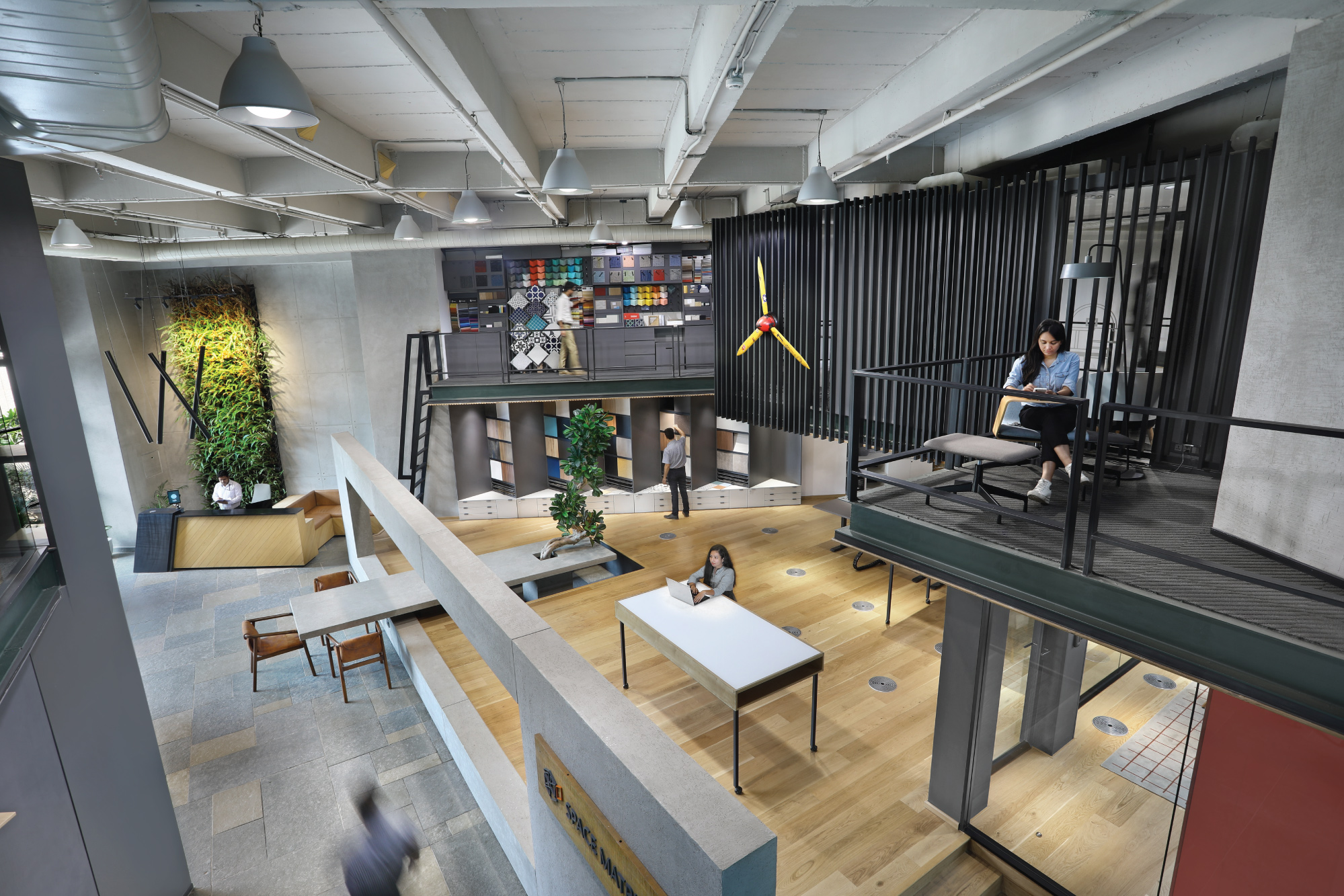 Workspace design offering an array of spaces to choose from