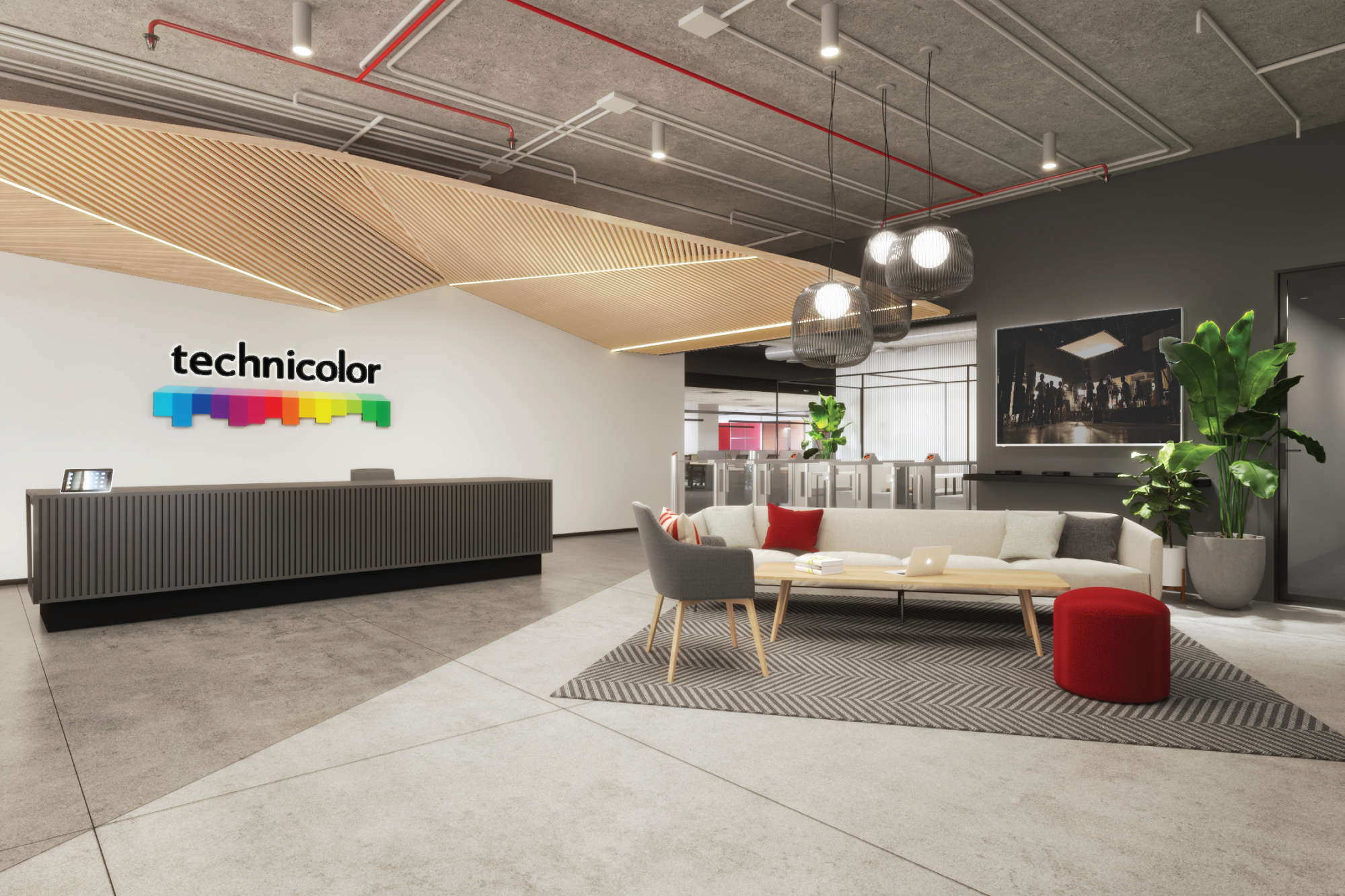 Technicolor’s office interior in Chennai - Workplace design for prioritizing employee comfort and well-being