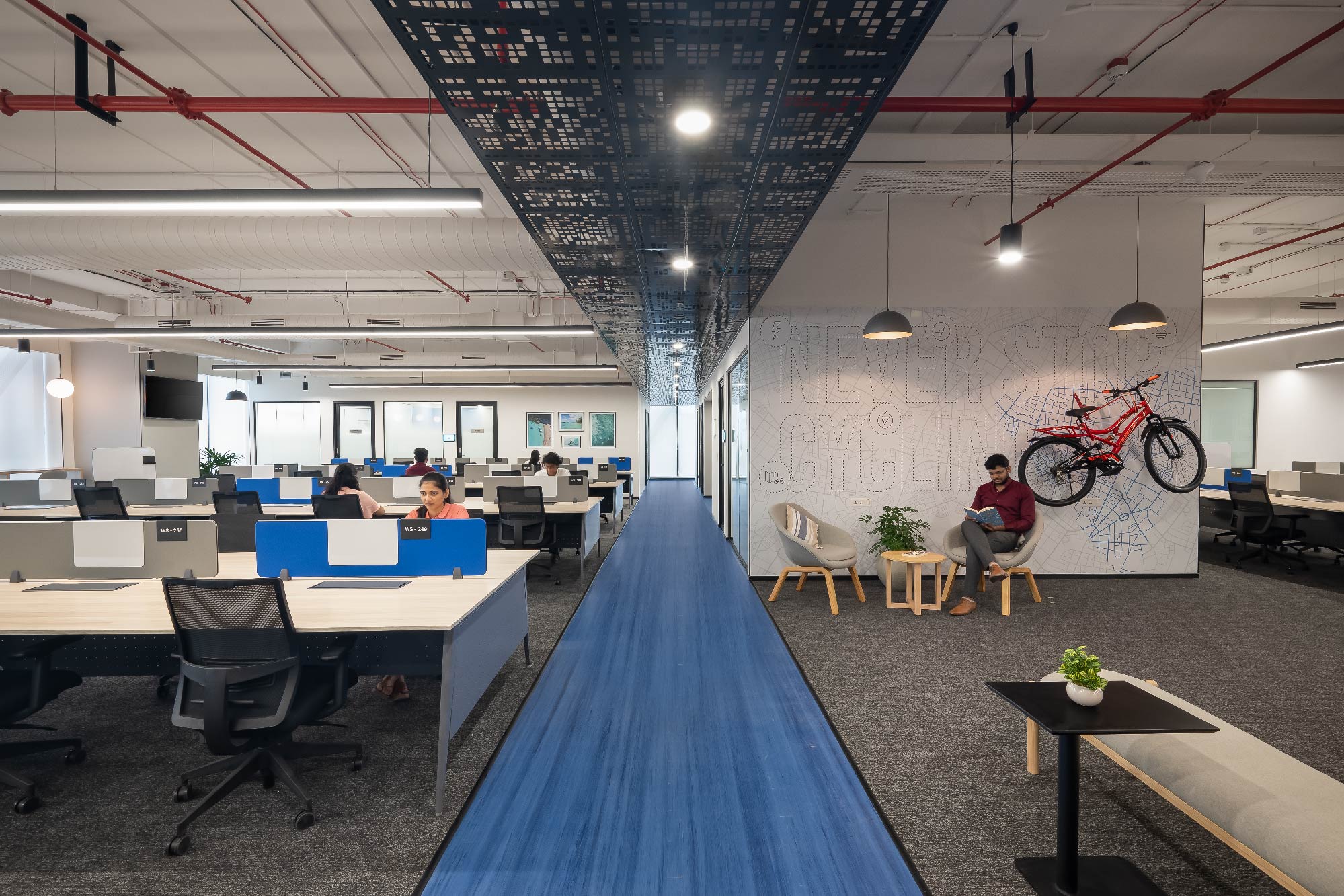 Creative Office space at Garmin, Hyderabad by Space Matrix 