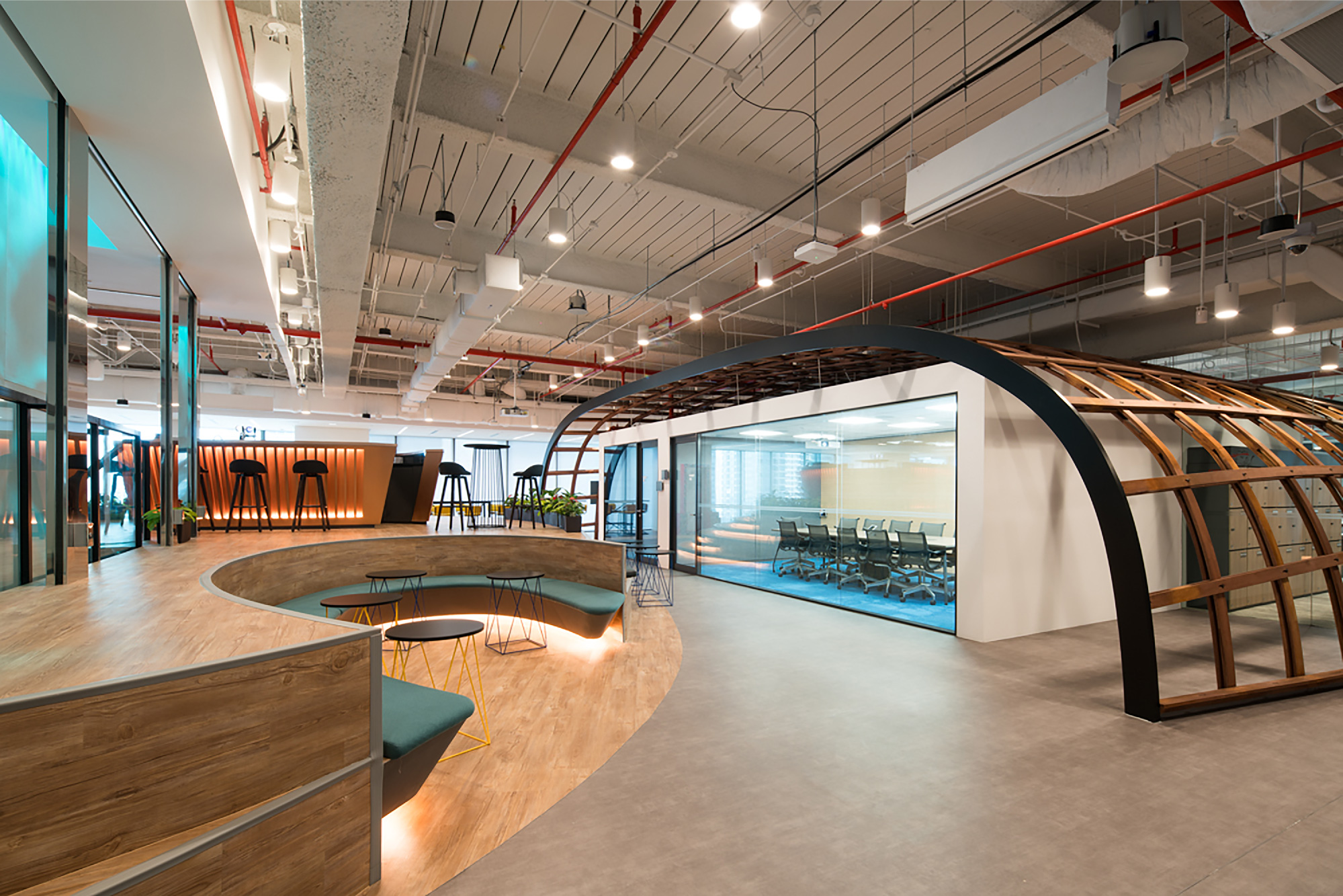 Prudential office in Singapore showcasing an agile and inclusive workspace design
