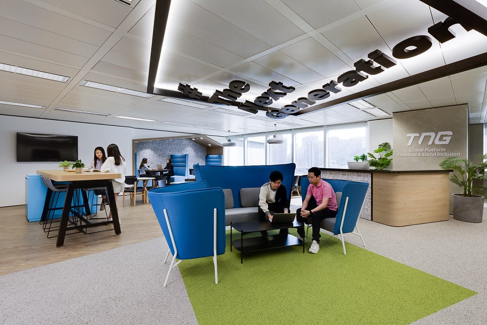 Space Matrix created a unique combined workspace for TNG Fintech Group Hong Kong