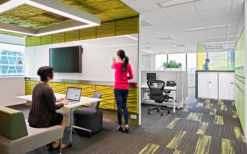 Cisco office, designed by the best office interior design company