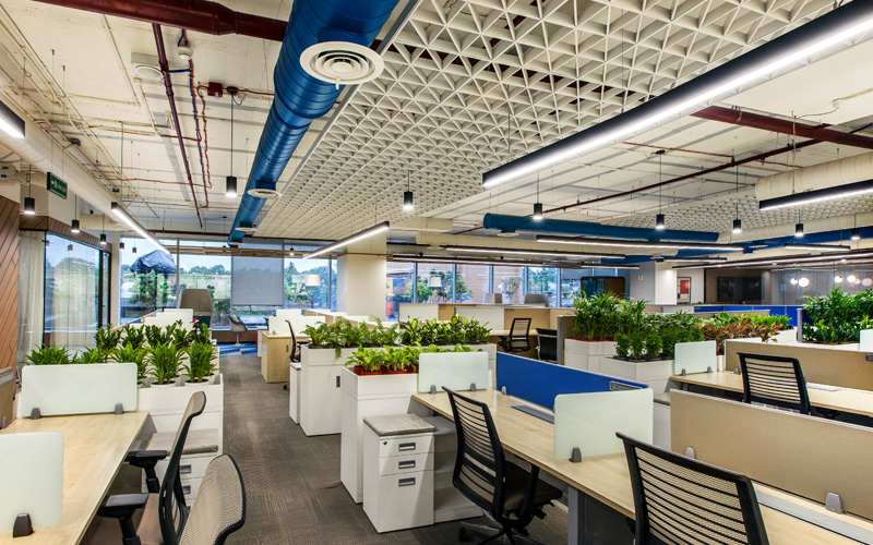 Workplace design for Piramal by Space Matrix