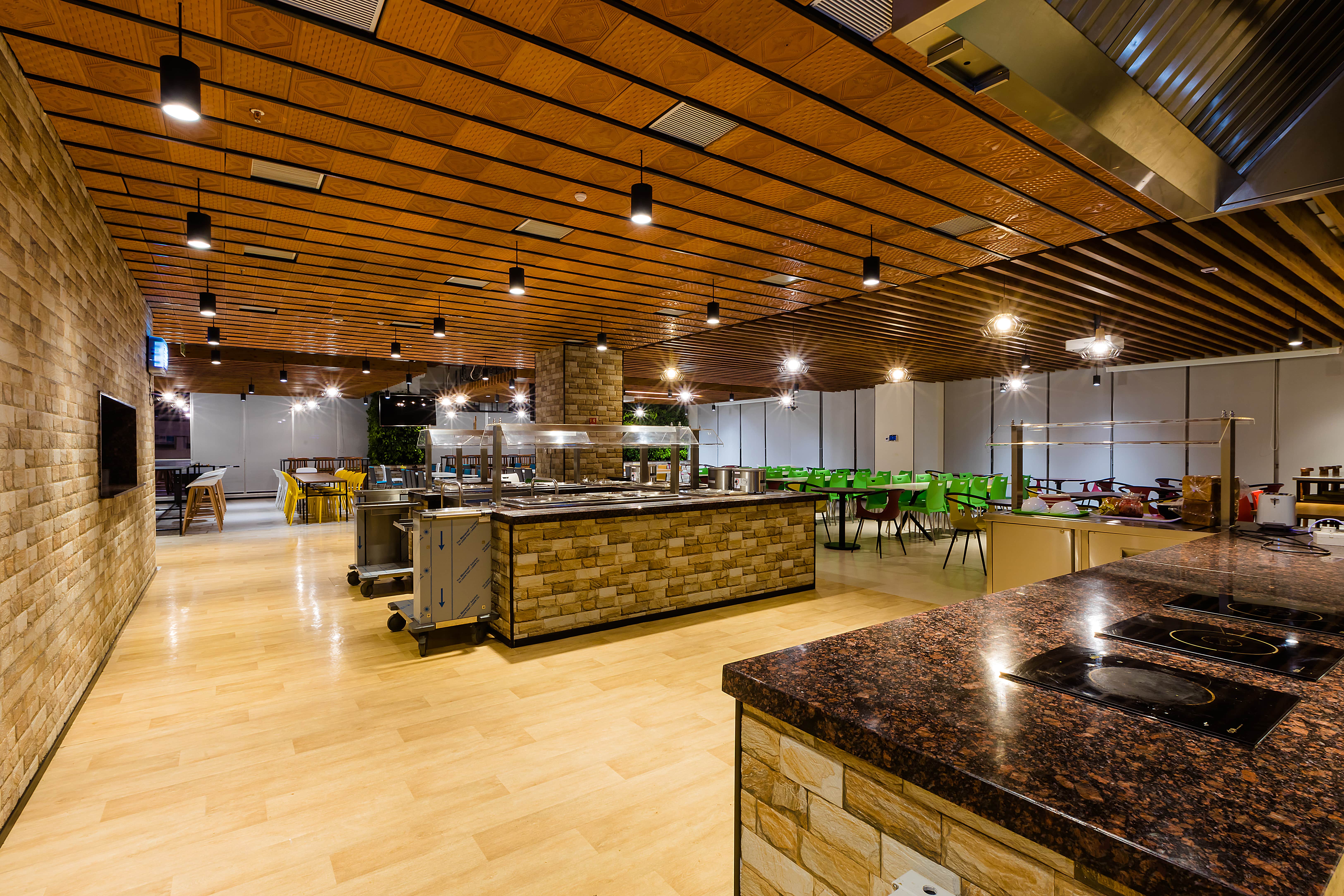 Workplace design and pantry details are meant to promote healthy eating choices